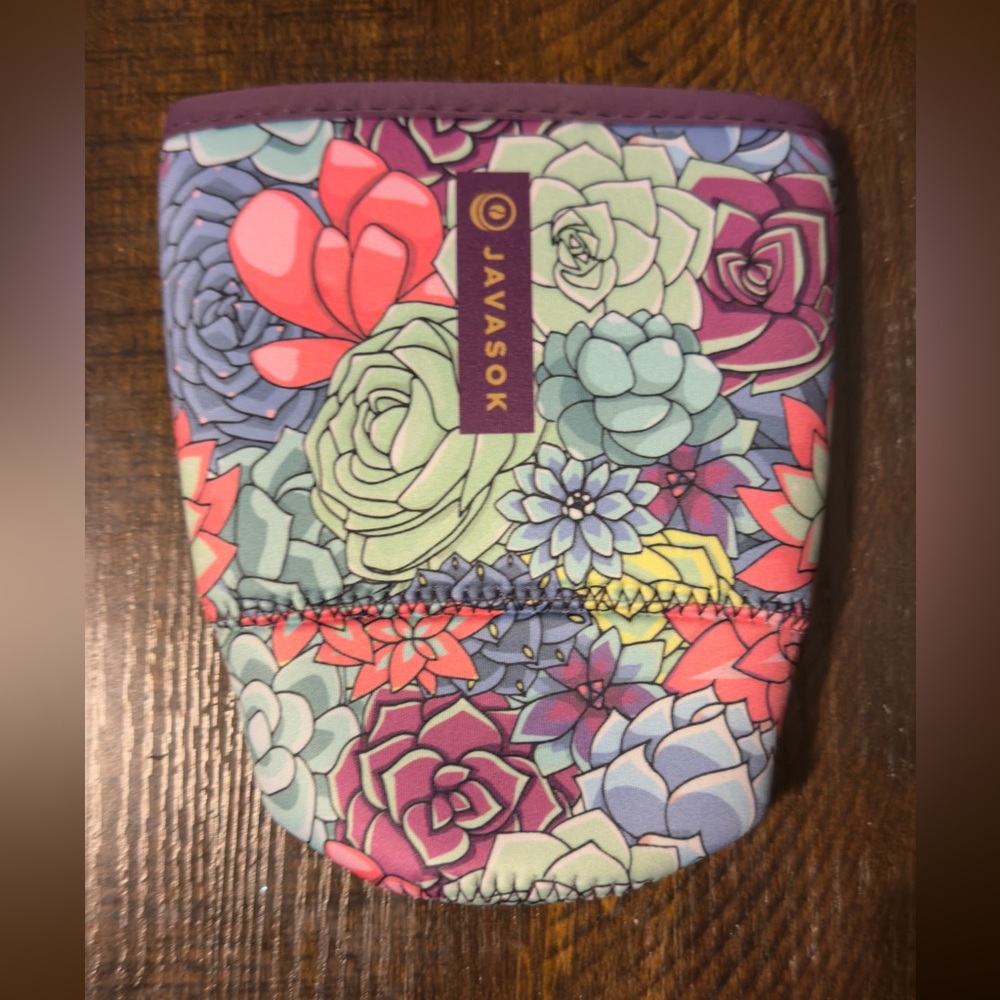 Succulent Pattern Coffee Sleeve